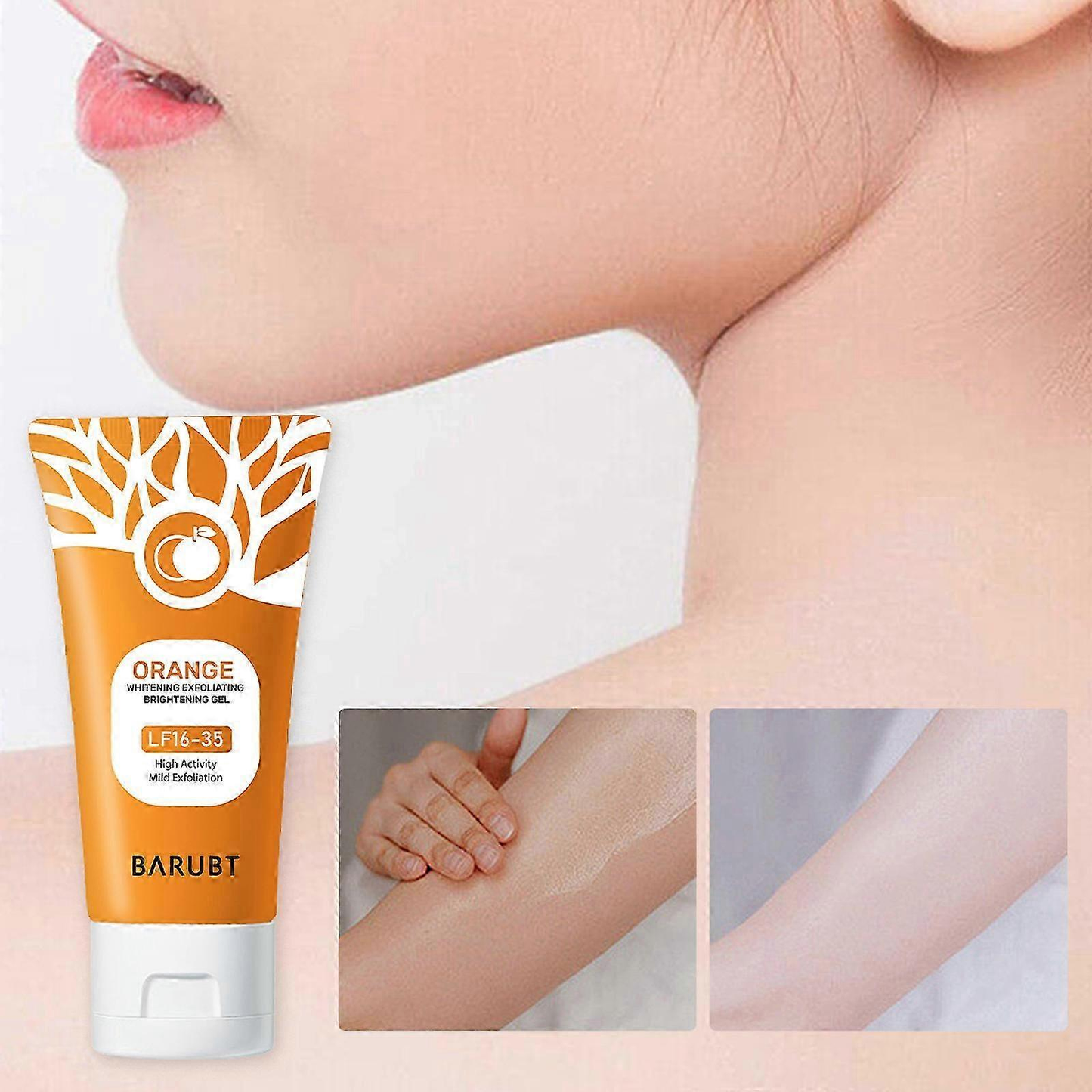 ⚡LIMITED TIME OFFER💖50g Natural Orange Enzyme Exfoliating Gel for Face & Body Scrub