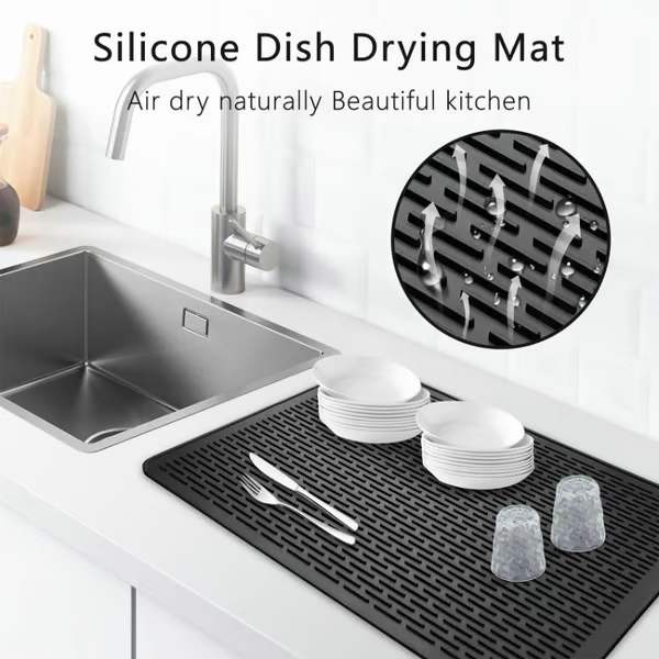 Heat-Resistant Silicone Stove Cover Mat & Utensils