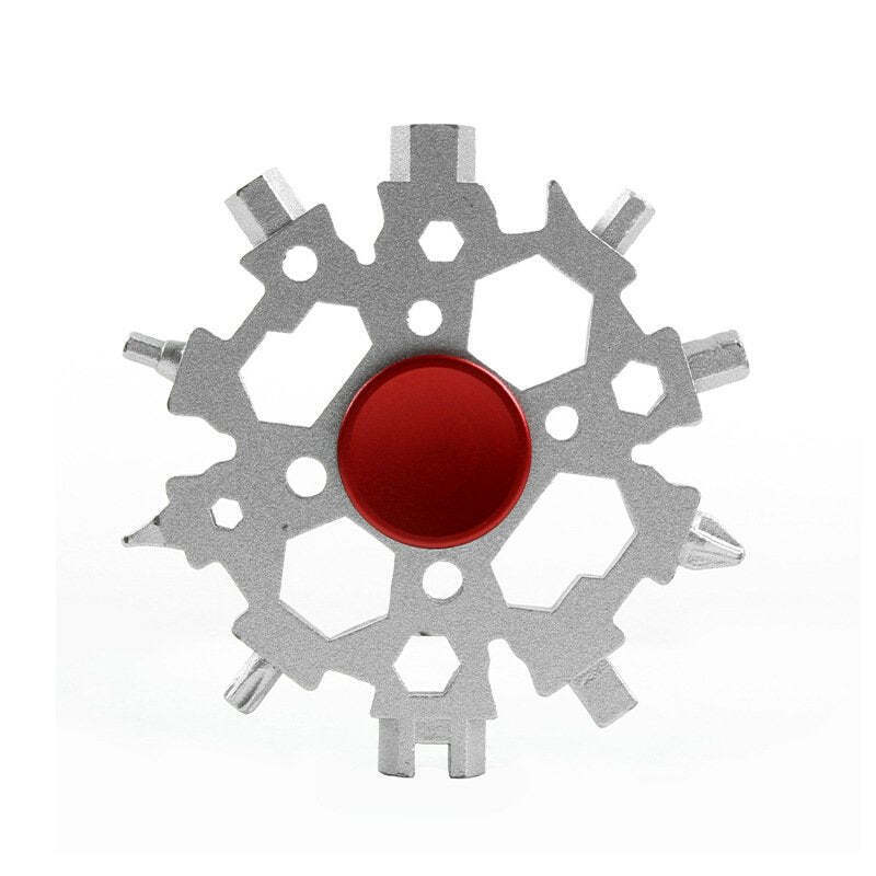 Snowflake Multi-Tool & Fidget Spinner, for Outdoor, Travel, Camping
