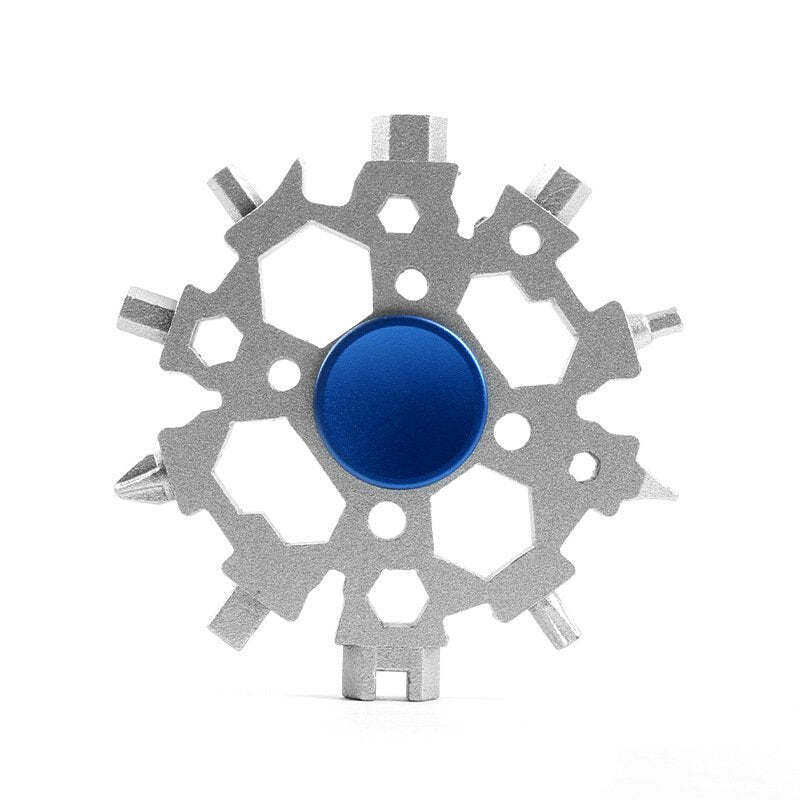 Snowflake Multi-Tool & Fidget Spinner, for Outdoor, Travel, Camping