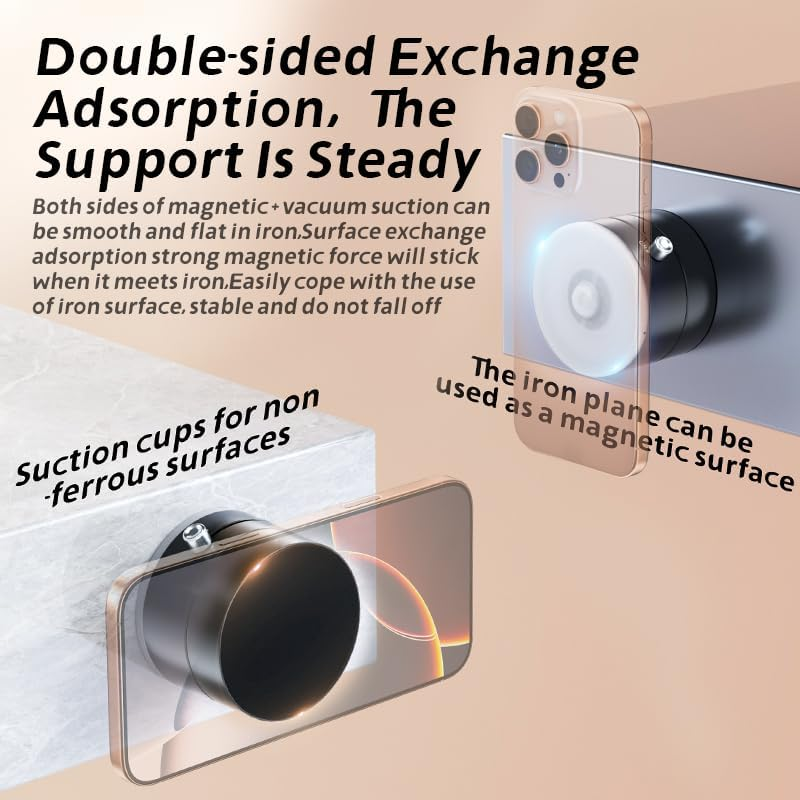 ✨Special price $19.99!📱Buy two get one free for limited time⏰Foldable and Retractable Double-Sided Magnetic Phone Holder for All Phones