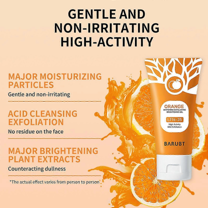 ⚡LIMITED TIME OFFER💖50g Natural Orange Enzyme Exfoliating Gel for Face & Body Scrub