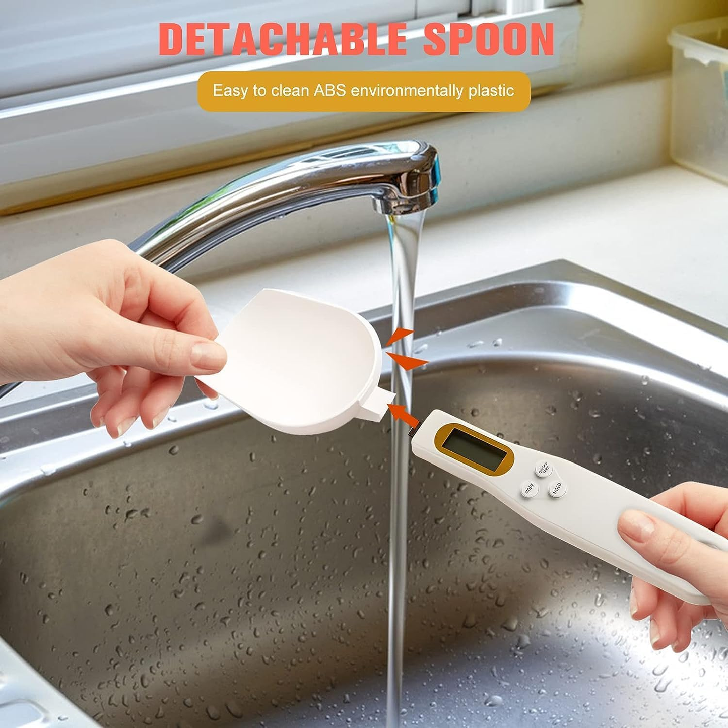 ⚡Clearance price of $19.99!💕3T6B Digital Spoon Scale Electronic Measuring Spoon with 2 Replaceable Spoons