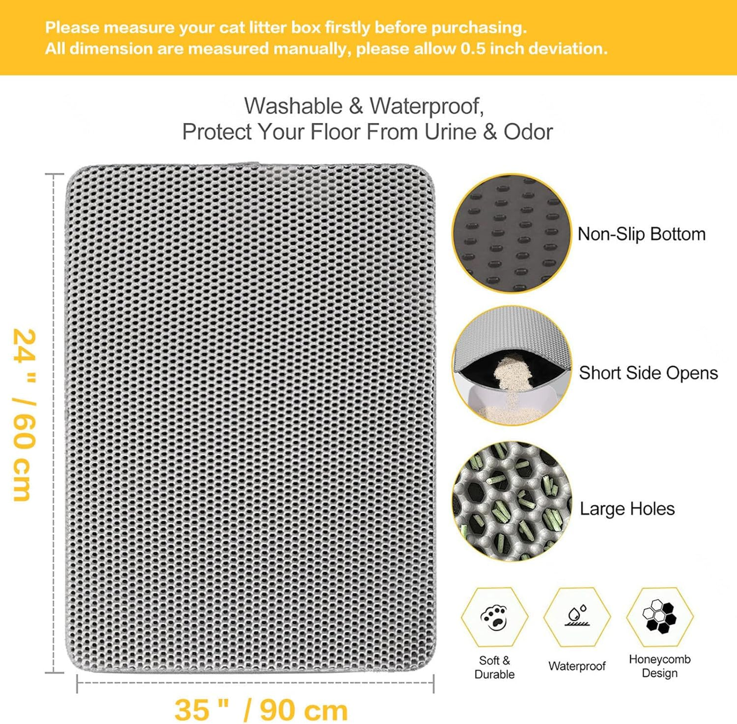 ⏰LIMITED TIME OFFER🐈Litter Mat for Litter Box