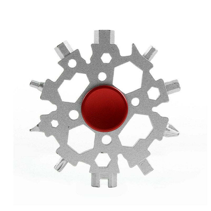 Snowflake Multi-Tool & Fidget Spinner, for Outdoor, Travel, Camping