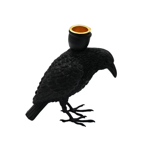 👻Halloween Sale 40% Off👻Gothic Raven Candle Holder