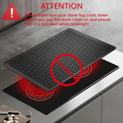 Heat-Resistant Silicone Stove Cover Mat & Utensils