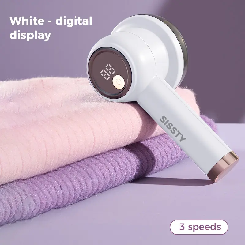 ⚡Last Day $14.99!👚Rechargeable Fabric Shaver with 2 Replaceable Stainless Steel 6-Leaf Blades(1 Free Extra Included)