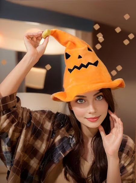 🎃Halloween Sale 40% Off🎃Halloween Electric Glowing Pumpkin Hat