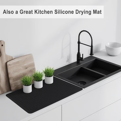 Heat-Resistant Silicone Stove Cover Mat & Utensils