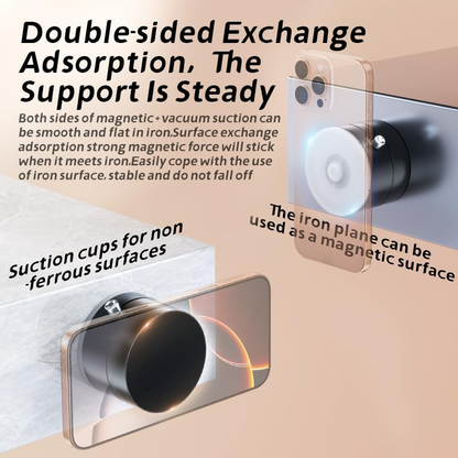 ✨Special price $19.99!📱Buy two get one free for limited time⏰Foldable and Retractable Double-Sided Magnetic Phone Holder for All Phones